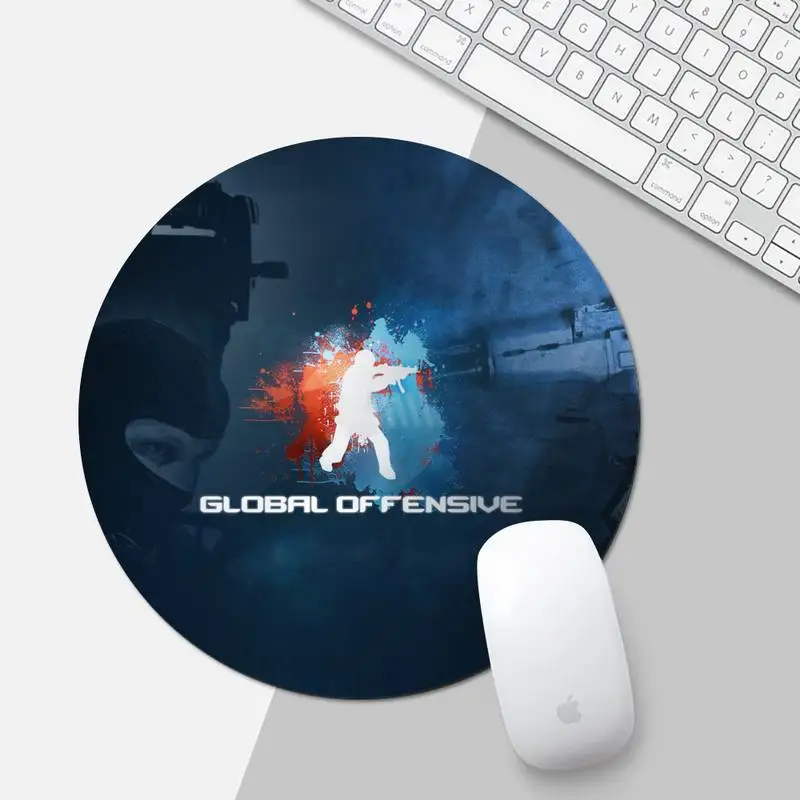

cs go Laptop Gaming Mice Mousepad Protect Office Work Round Mouse Mat pad Non-slip Cushion