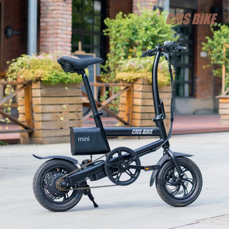 CMSBIKE Умный складной электрический велосипед 36В 250 Вт 12 дюймов шины 25 км/ч Макс