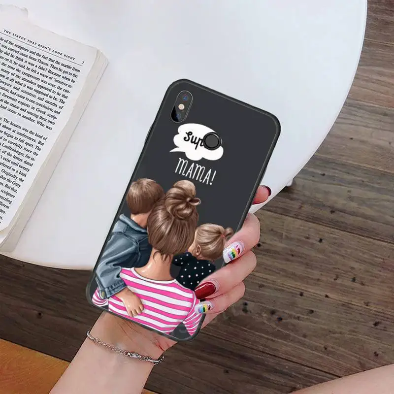 

Baby Mom Phone Case For Xiaomi Redmi 5 7 7A mi 8 lite note 4 5 7 8 pro