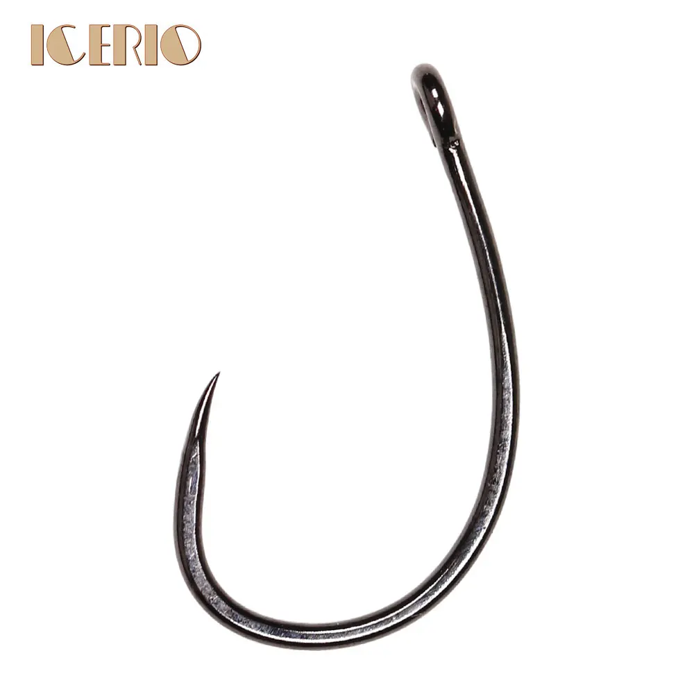 ICERIO 100 шт. изогнутые рыболовные крючки для креветок Nymph Emerger BC2|Рыболовные крючки| |
