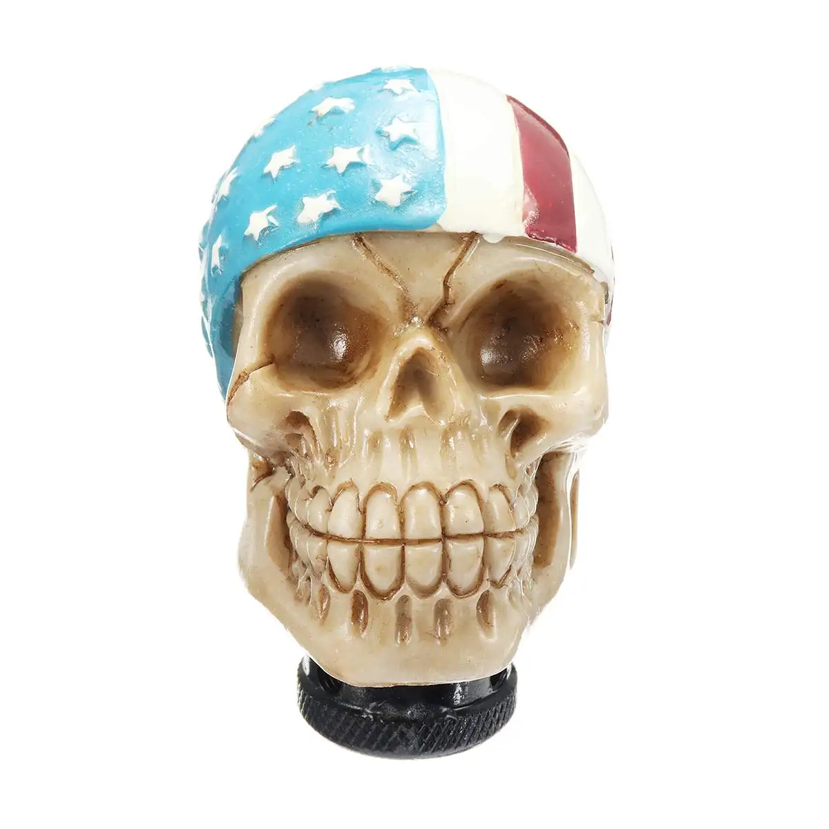 Hot New Universal Car Skull Head US USA Flag Manual Gear Shift Knob Shifter Lever | Автомобили и мотоциклы
