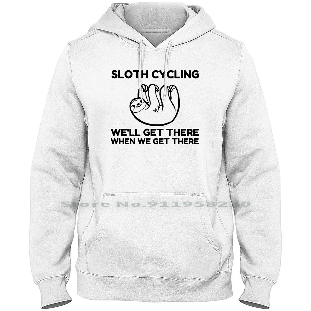 Sloth Cycling Men Hoodie Sweater 6XL Big Size Cotton Century Bicycle Athlete Biking Sloth Cycle Cling Slot King Bike Ny Funny