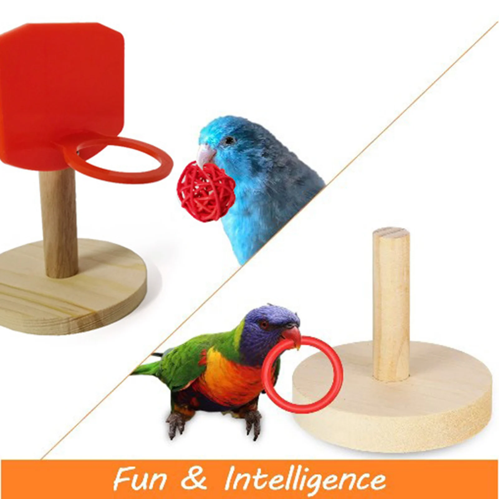 

Parrot Chewing Toy Innovative Interesting Bird Molar Toy Birds Parrot Wooden Platform Pet Educational Gifts Bird Chew Puzzle Toy