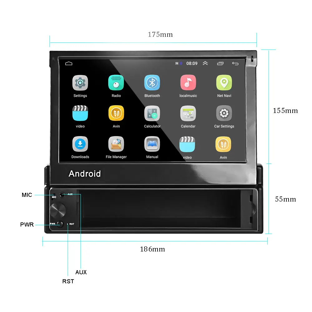 Camecho 2 Din Android 8 1 Автомобильный GPS мультимедийный плеер WIFI/USB 2din для VW Toyota Polo Golf Honda
