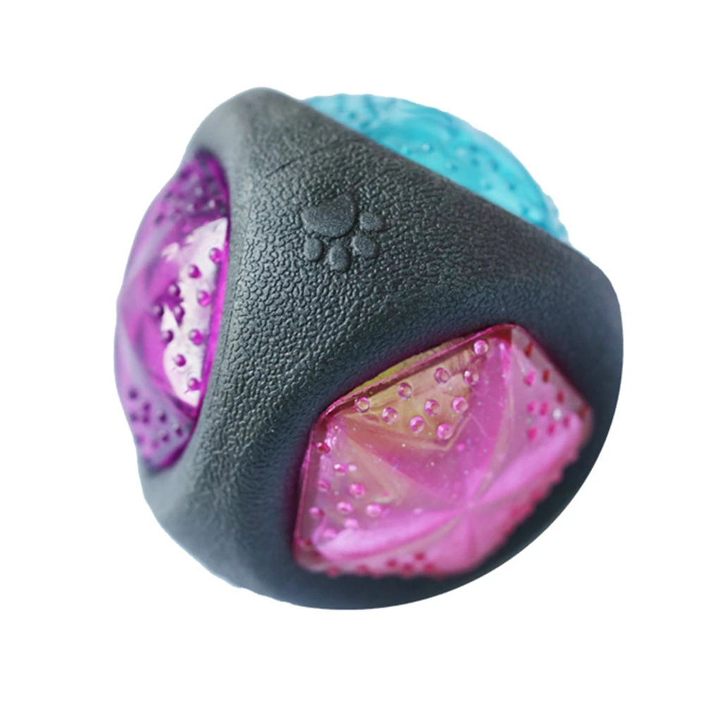 Светящаяся игрушка для собак Прочные надувные шарики резиновые укусы