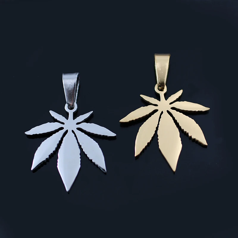 

Подвеска в виде кленового листа, из нержавеющей стали, 10 шт.