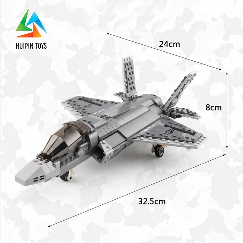 06026 No Box 646 шт. XINGBAO строительные блоки XB-06026 легое военный истребитель F35 детские игрушки Кирпичи Модель самолета 4px до де - Цвет: 06026 No Box