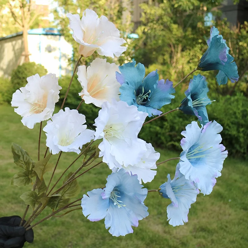 

3D Hibiscus Artificial Silk Flowers Wedding Party Hotel Home Window Flower Arrangement Photography Props DIY Floral Home Decor