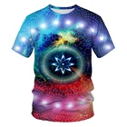 Модная футболка в русском стиле с 3D принтом и круглым вырезом, мужские повседневные топы для пар, футболка свободного кроя с коротким рукавом для родителей и детей