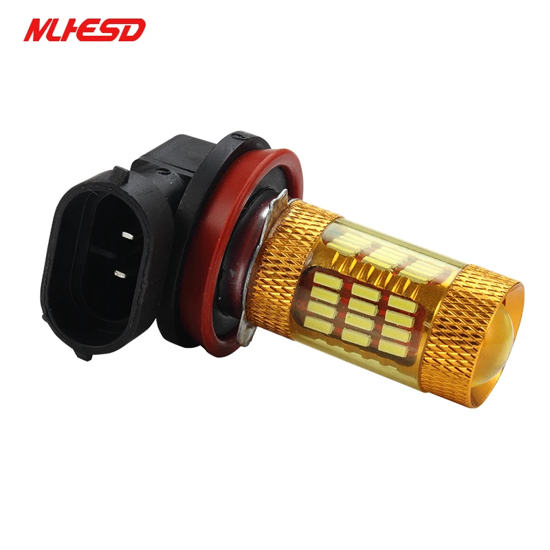 1 автомобильная светодиодная противотуманная фара белый свет 60smd 4014 LED H7 9006 H4 H8 H11