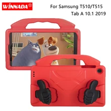 For tablet Samsung T510 Case Kids cover T290 T290 T500 T505 EVA Hand-held for Samsung Galaxy Tab A 10.1 2019 case SM-T510 / T515