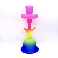 colorfull frosted design glass hookah set 4 styles shisha smoking water pipe complete hookah tobacco sheesha nargile accessories