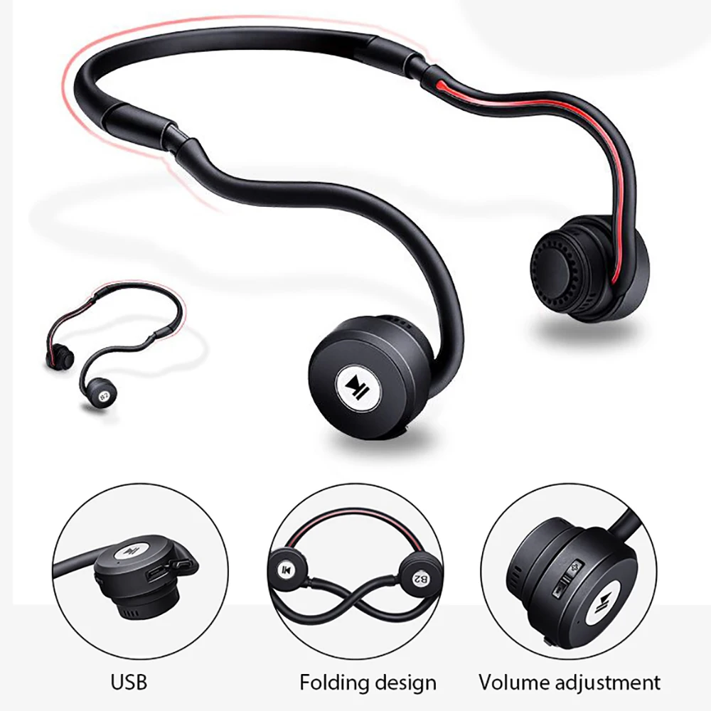 WholesaleNew Популярные костной проводимости Bluetooth гарнитура Мода Спорт на открытом