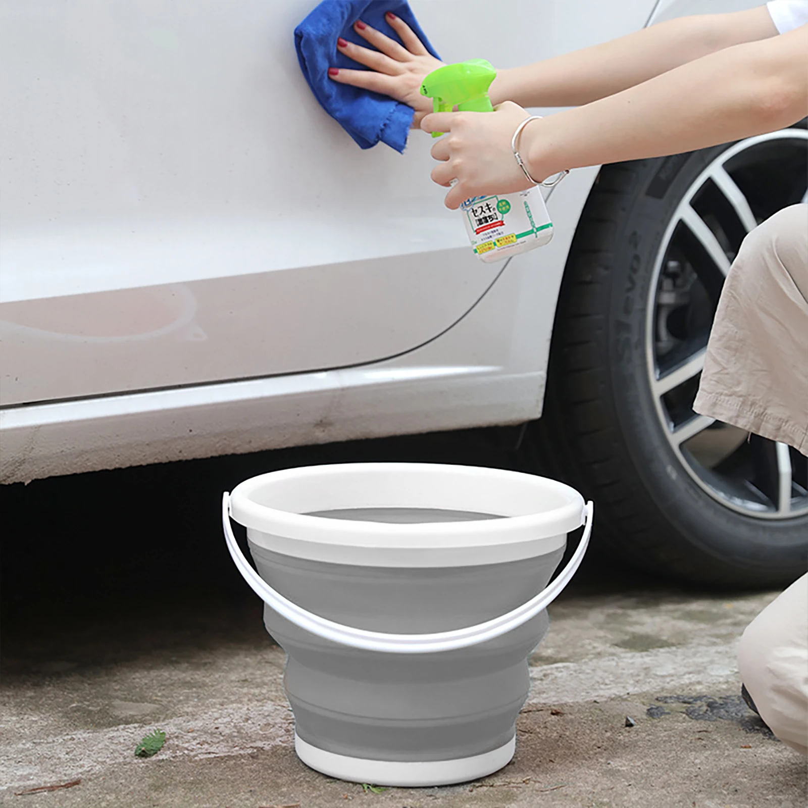 Складное ведро для рыбалки акция складное мойки автомобиля Товары на открытом