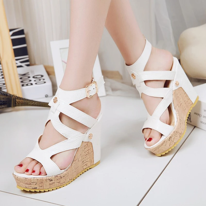 

Sandals ladies summer new 2020 women's fashion women's shoes large size platform wedge sandals