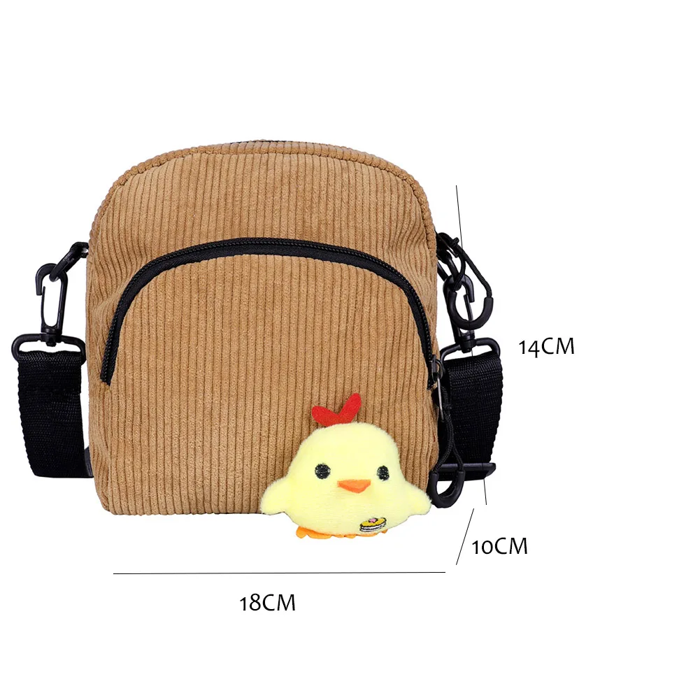 

Korean Style Small Shoulder PurseWomen Mini Messenger Bags Phone Pouch Crossbody PurseCorduroy Mini Zipper Pouch for Women 2020