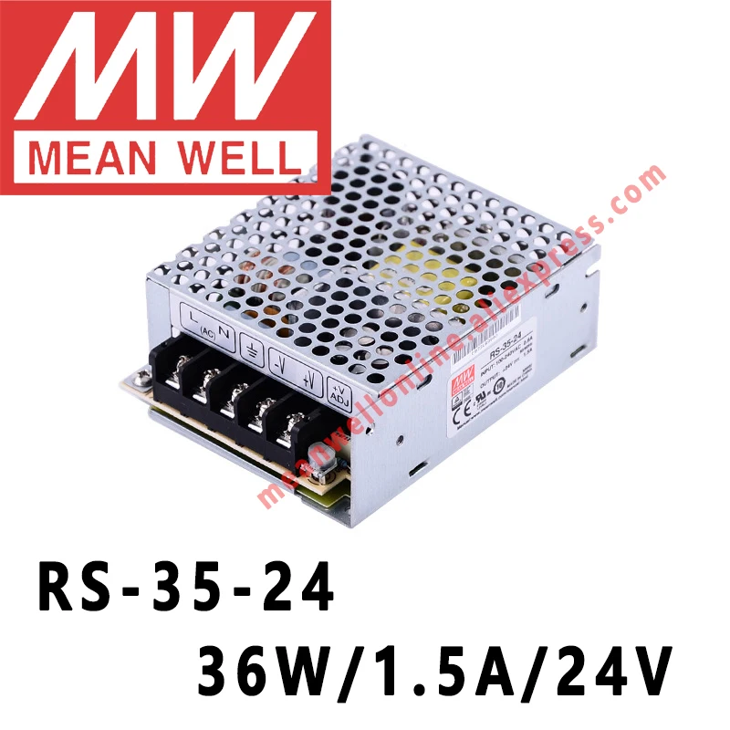 Mean Well RS 35 Series 35W DC одиночный выход импульсный источник питания meanwell интернет