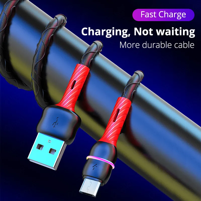 

3A USB Type C Cable Micro USB Fast Charging Mobile Phone Android Charger Type-C Data Cord For Huawei P40 Mate 30 Xiaomi Redmi