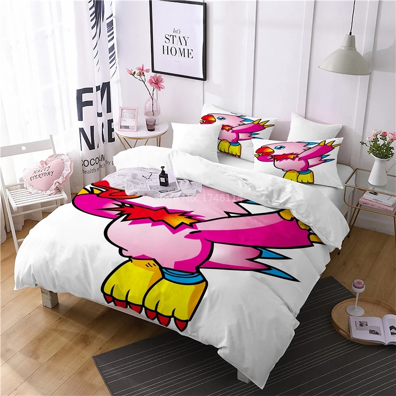 

3D Cartoon Anime Digital Monster Duvet Cover / Comforter Cover Set Twin Full Queen King Size Bedding Set for Boys and Girls Gift