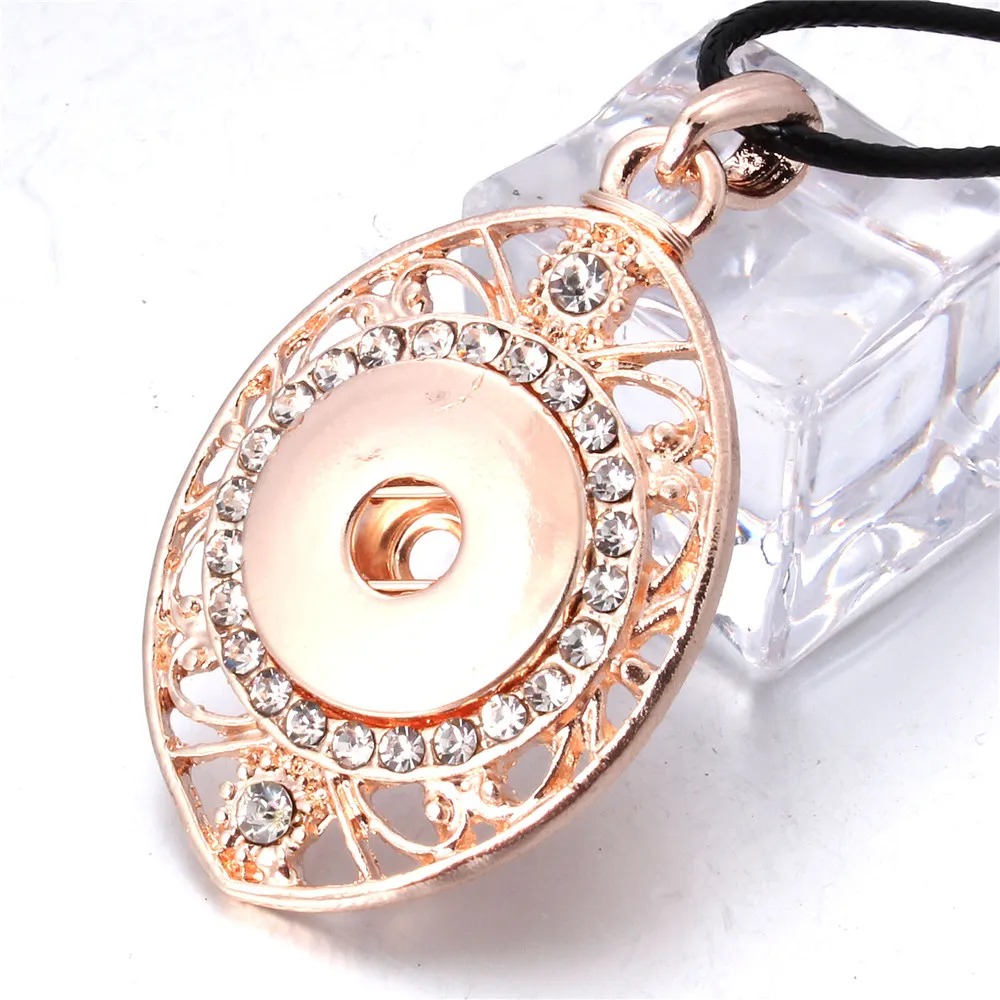 Silver Color Rose Gold Eye Snap Button Necklace Jewelry Fit 18MM Pendant Wedding Gift For Women | Украшения и аксессуары