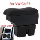 Подлокотник для VW Golf 7, 2014, 2015, 2016, 2017, 2018, 2019, Mk7, внутренний специальный подлокотник для автомобиля, центральный контейнер для хранения