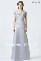 free shipping formal evening elegant dresses 2015 new cap sleeve crystal brides maid dress vestido de festa long evening dess