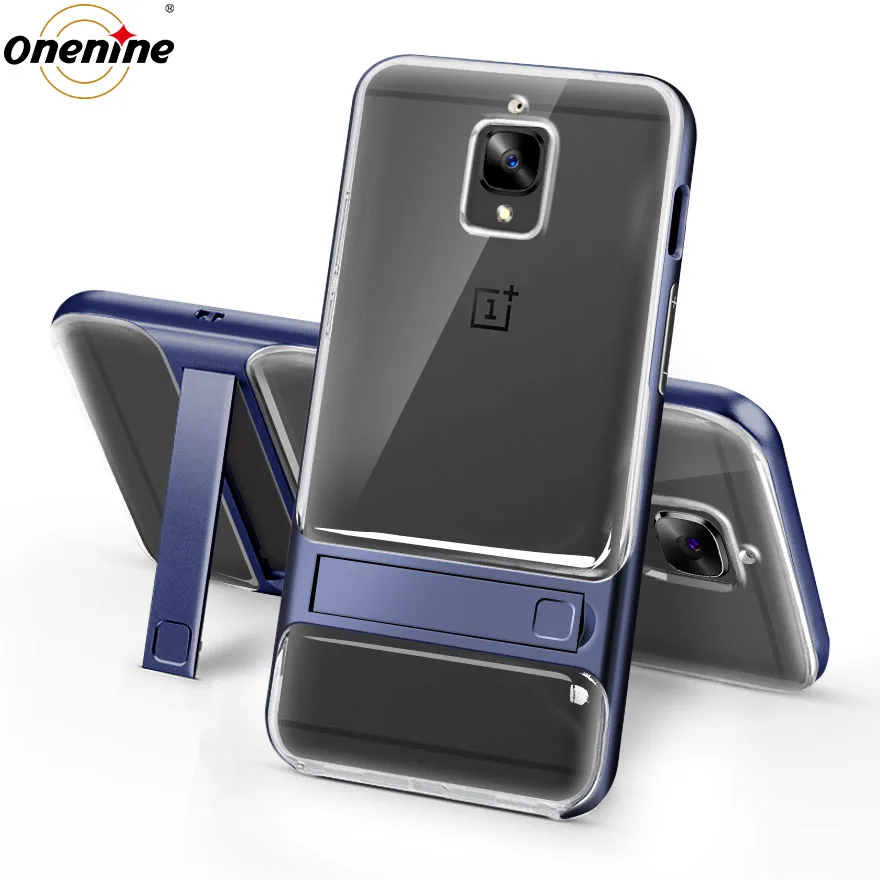 Crystal Navy Чехол для телефона Oneplus 3 One Plus 3T Чехлы и чехлы 5," PC TPU силиконовый гибридный 360 Защитный чехол OnePlus3T - Цвет: Crystal Navy