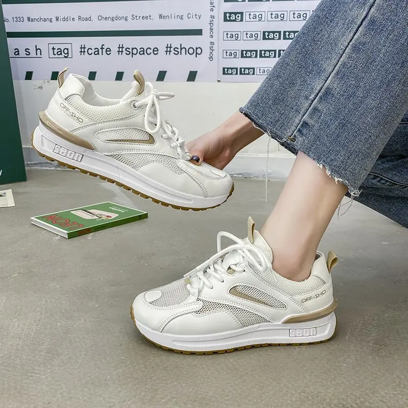 

Net Celebrity Old Shoes Women Wild 2021 New Spring and Autumn Sports Casual Shoes Thick-soled Increase Women's Shoes Ins Tide