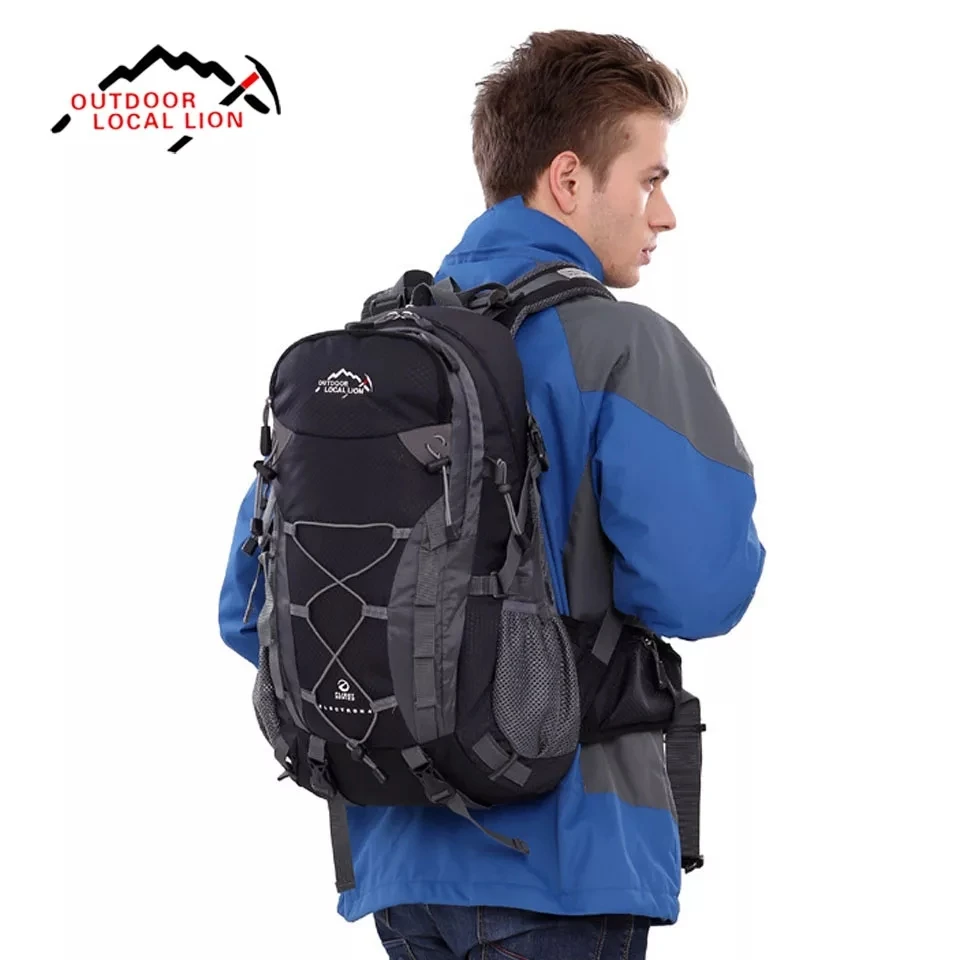 

40L Outdoor Climbing Mountaineering Backpack Waterproof Functional Men Women Sports Bag Hiking traveling Bag LOCAL LION