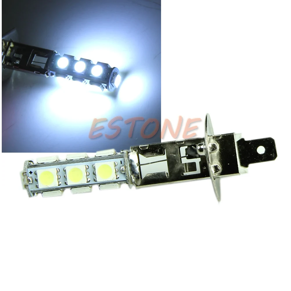 12V супер яркий H1 13-светодиодный SMD белый автомобиль головной светильник лампа для