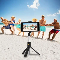 3 in 1 wireless bluetooth compatible selfie stick foldable mini tripod expandable monopod with remote control for iphone android