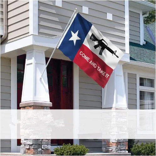 Fly Breeze 3x5 Foot Texas Come and Take It Flag - M4 Carbine Rifle Flags 3 X 5 Ft |