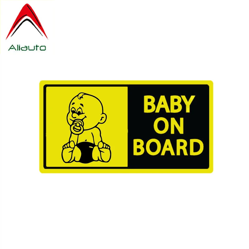 ПредупреПредупреждение ющая Автомобильная наклейка Aliauto Детская на борту милая