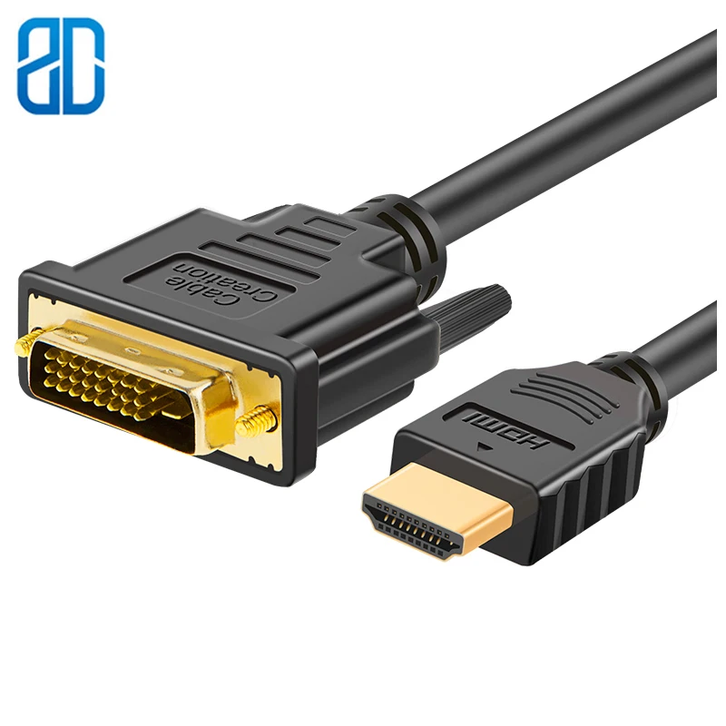 Кабель DVI папа HDMI Двунаправленный DVI(24 + 1) поддержка 1080P для Raspberry Pi Roku Xbox One|Кабели