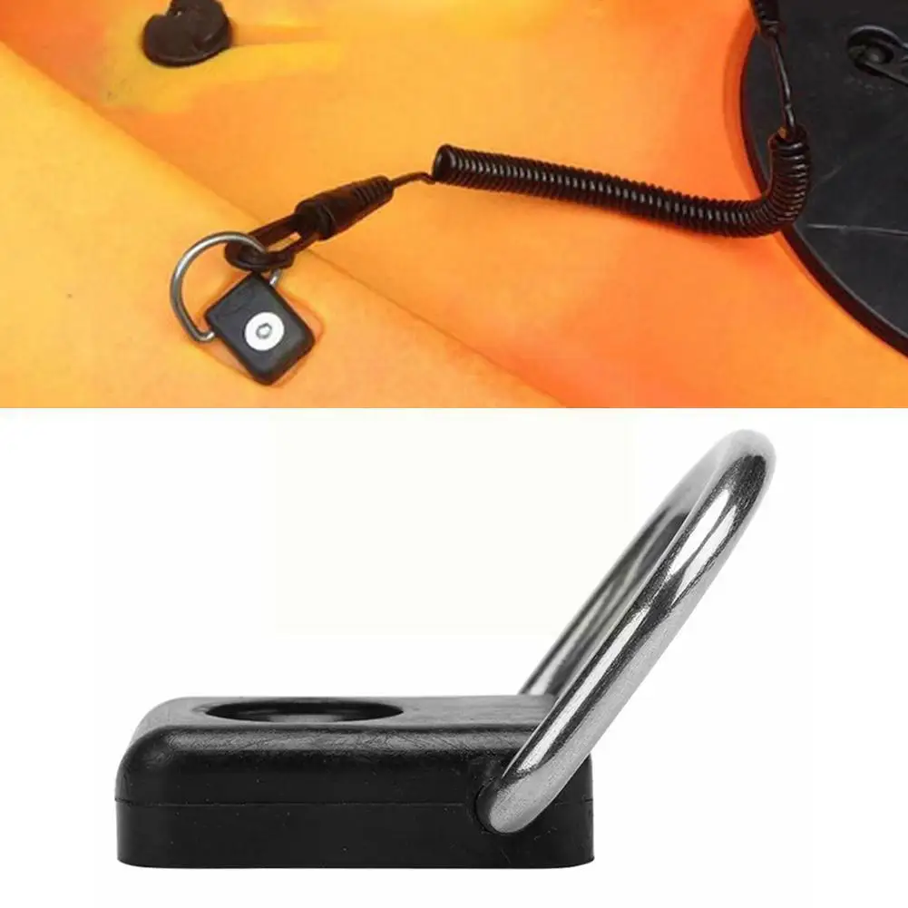 

4Pcs Kayak D Rings Fitting Fishing Rigging Bungee Kit Kayak Down Accessory D Tie Ring For Boat Kayak Canoe H0I0
