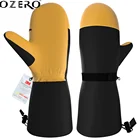 Зимние перчатки OZERO для катания на лыжах и снегу, хлопковые перчатки для активного отдыха, водонепроницаемые ветрозащитные велосипедные перчатки, перчатки для альпинизма