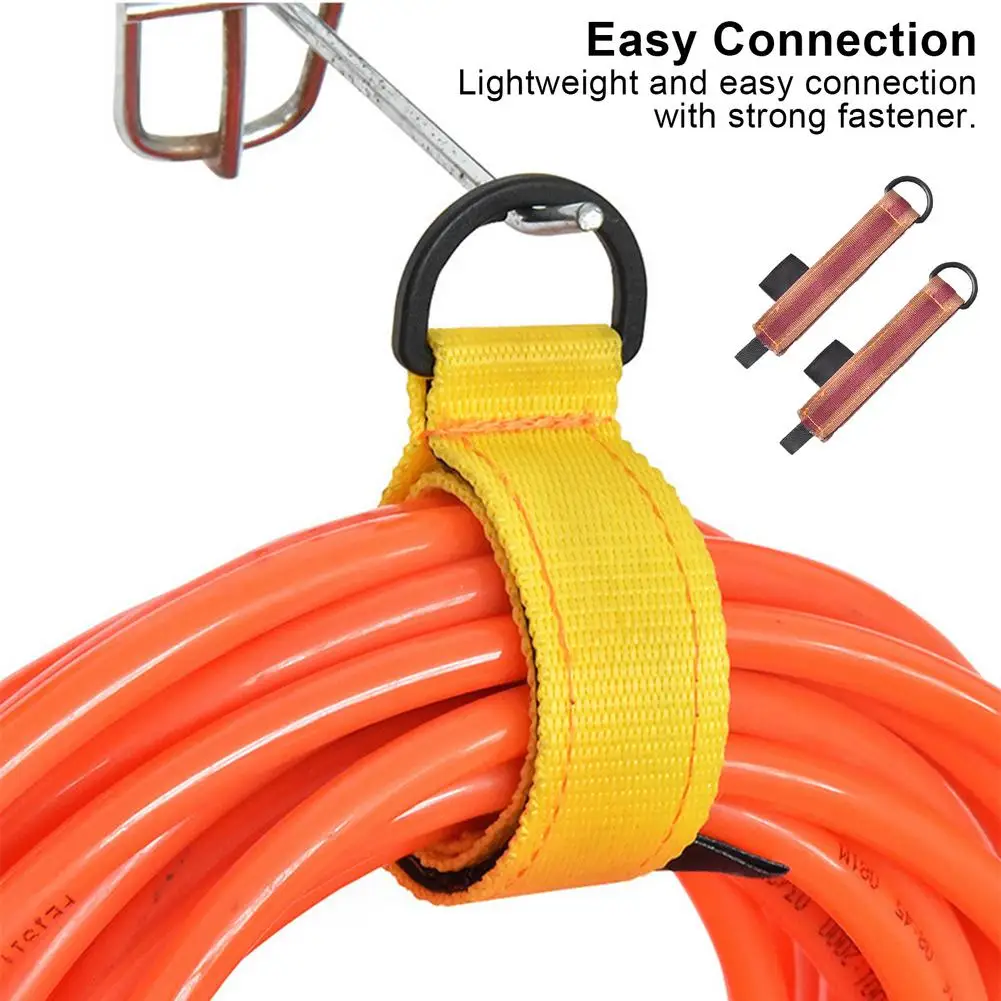 2pcs 25mm*125mm Tied Strap Button Hook &amp Loop Fishing Rod Binding Outdoor Accessories Cable Cord Ties Holder Belt | Спорт и