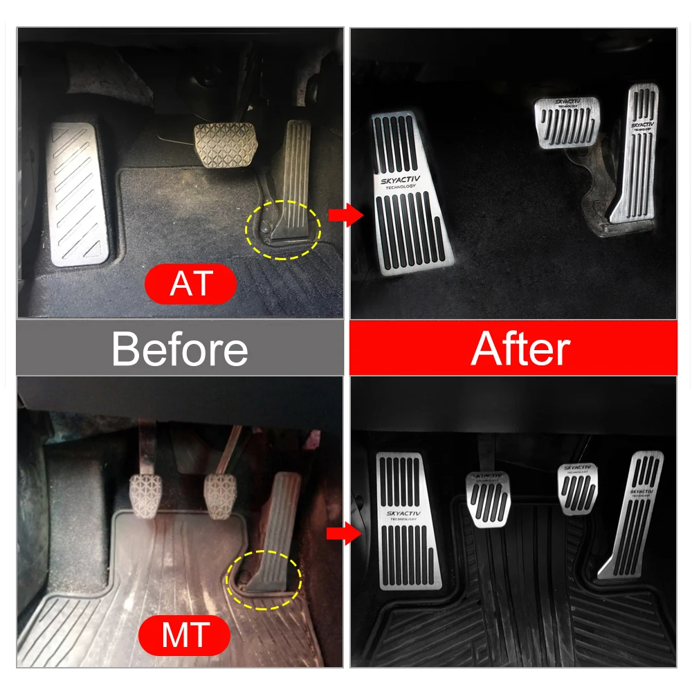 Автомобильная крышка педали тормоза и топлива для Mazda 2 3 6 BM GH GJ CX 5 CX5 CX3 CX7 7 CX9 2017 2018