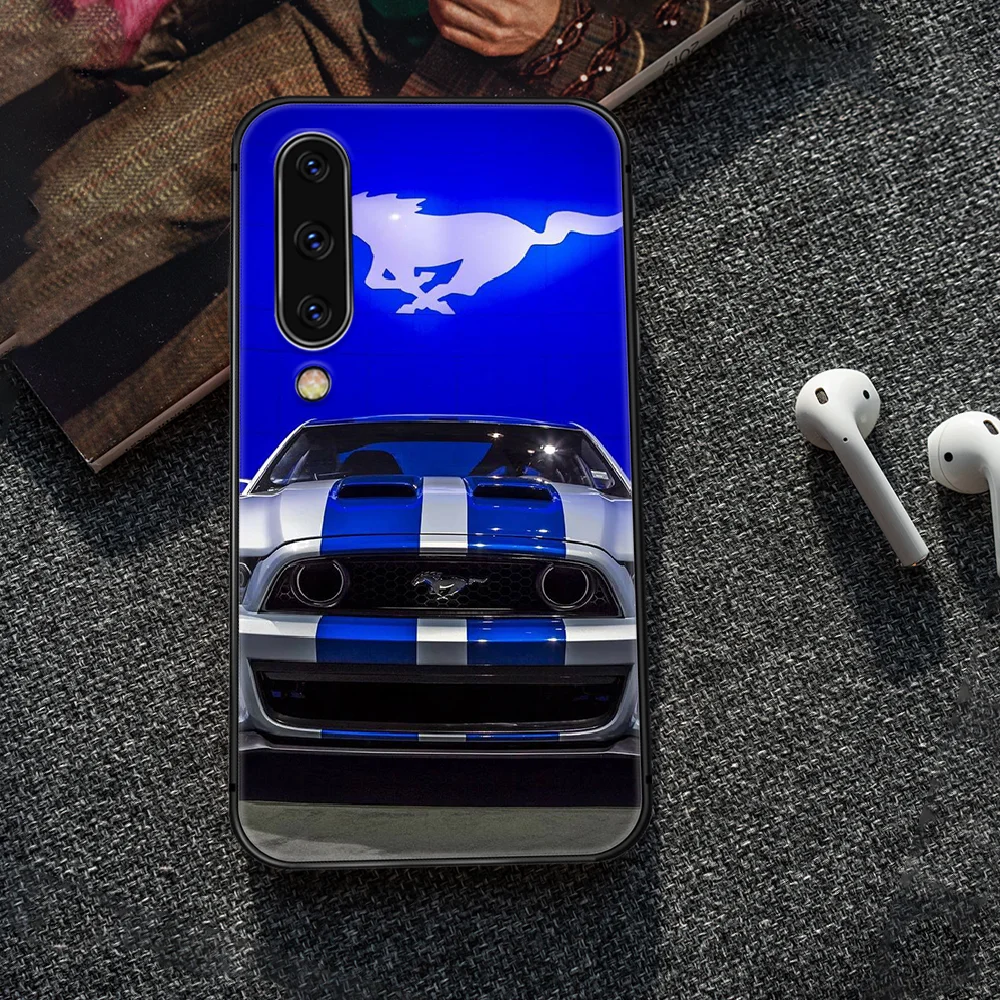 

mustang Sports car Phone Case Cover For Samsung Galaxy A10 A11 A20 E A21 A30 A40 A41 A50 A51 A70 A71 A81 S 4G 5G black Etui Soft
