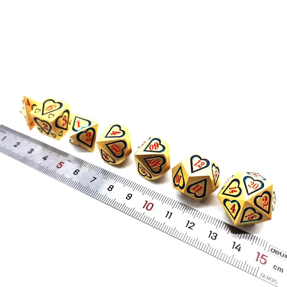Металлические игральные кости DND набор Dados Dobbelstenen для Dungons и Drangons MTG RPG настольная