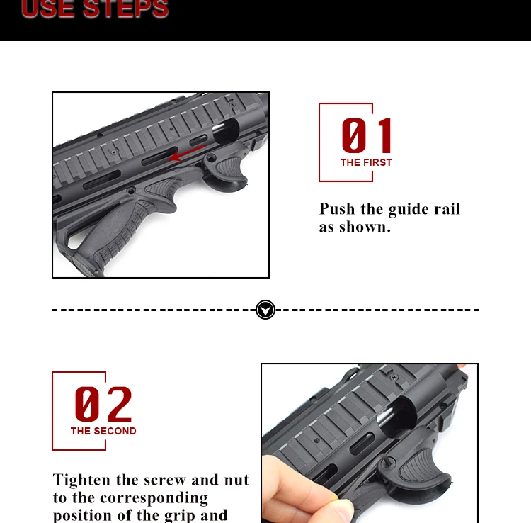 ActionUnion Тактический Foregrip PTK нейлоновая ручка держатель треугольника 20 мм рельсовый Пистолет Аксессуары страйкбол Охота Военная стрельба