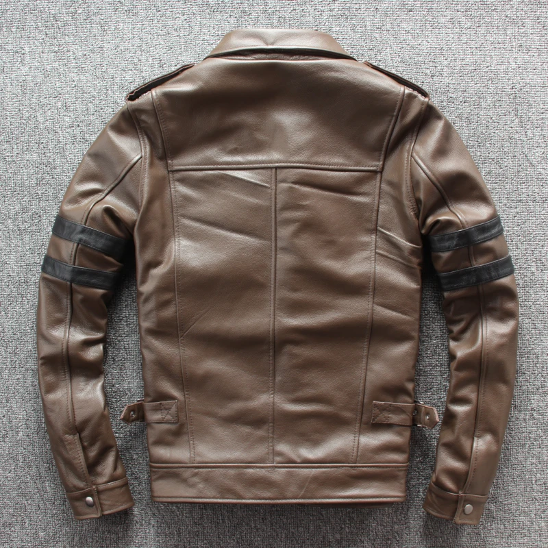 

JCHB 2021 Genuine Leather Jacket Men Motorcycle Male Jacket 100% Real Cowhide Men's Coat Spring Autumn Veste Cuir Homme Pph2621