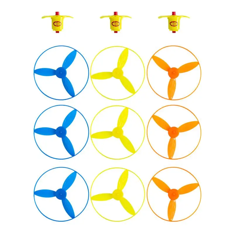 

8 Sets Funny Flying Saucer Playthings Children’s Ejection Toys