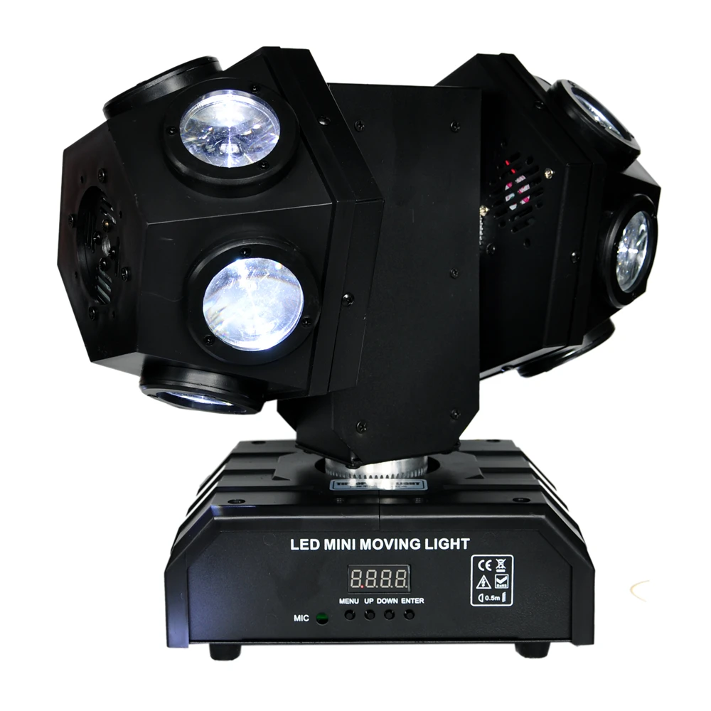 Новейший светодиодный супер-луч миниатюрный вращающийся головной светильник с