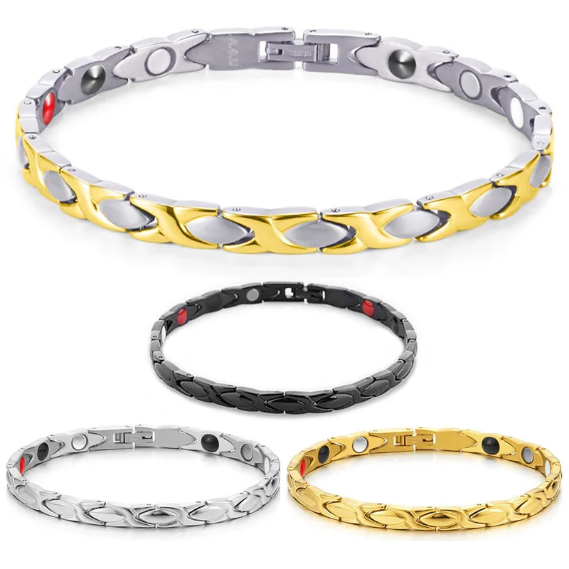 Магнитный браслет для женщин 316L из нержавеющей стали магнитный германиевый