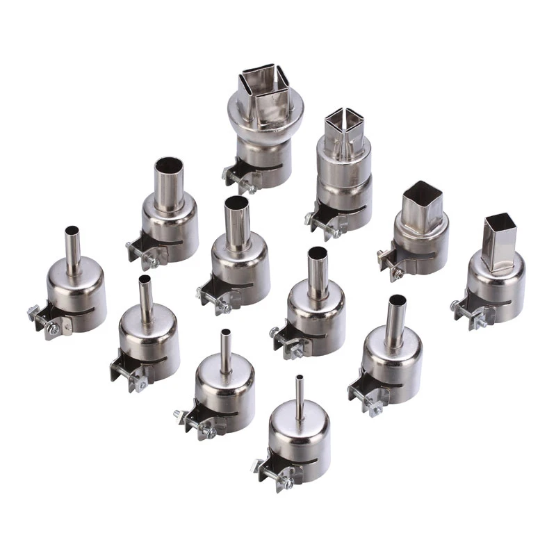 12 шт. A1125 A1126 тепловой пистолет комплект сопел для 850 паяльной станции с горячим воздухом BGA сопло ремонтные инструменты