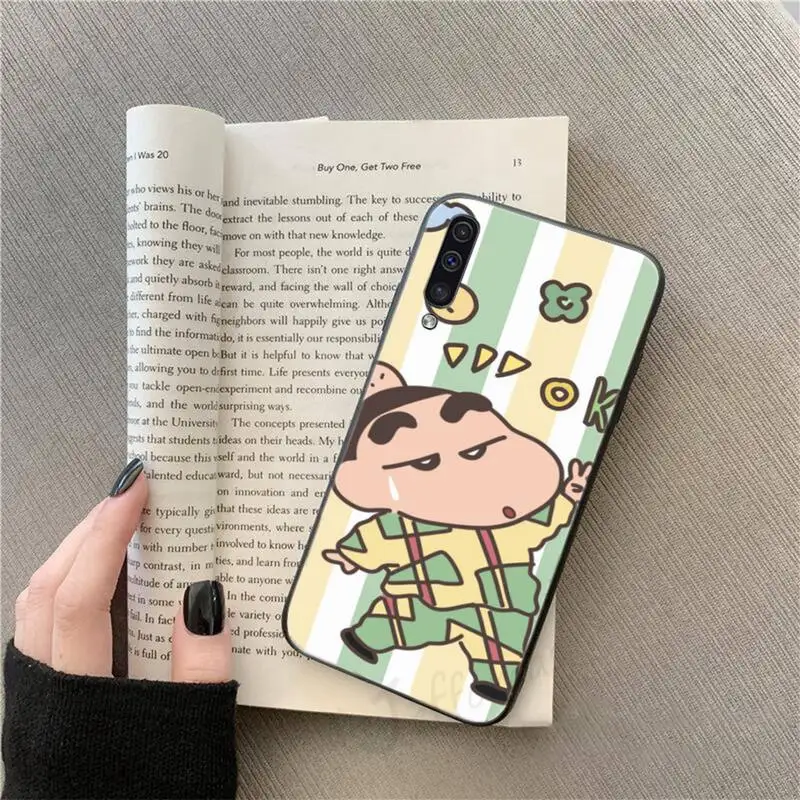 

Anime Cartoon shin-chan Phone Case For Samsung galaxy S 9 10 20 A 10 21 30 31 40 50 51 71 s note 20 j 4 2018 plus