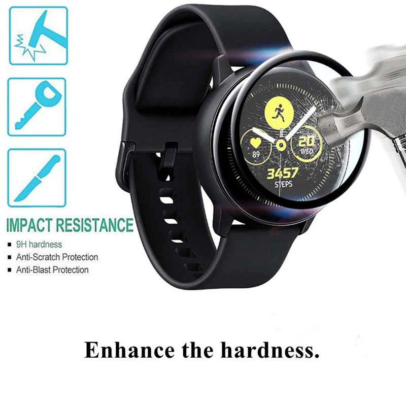 Полимерные часы фильм для Samsung Galaxy watch Active 2 44 мм 40 gear S3 frontier 46 42 s2 защита экрана HD