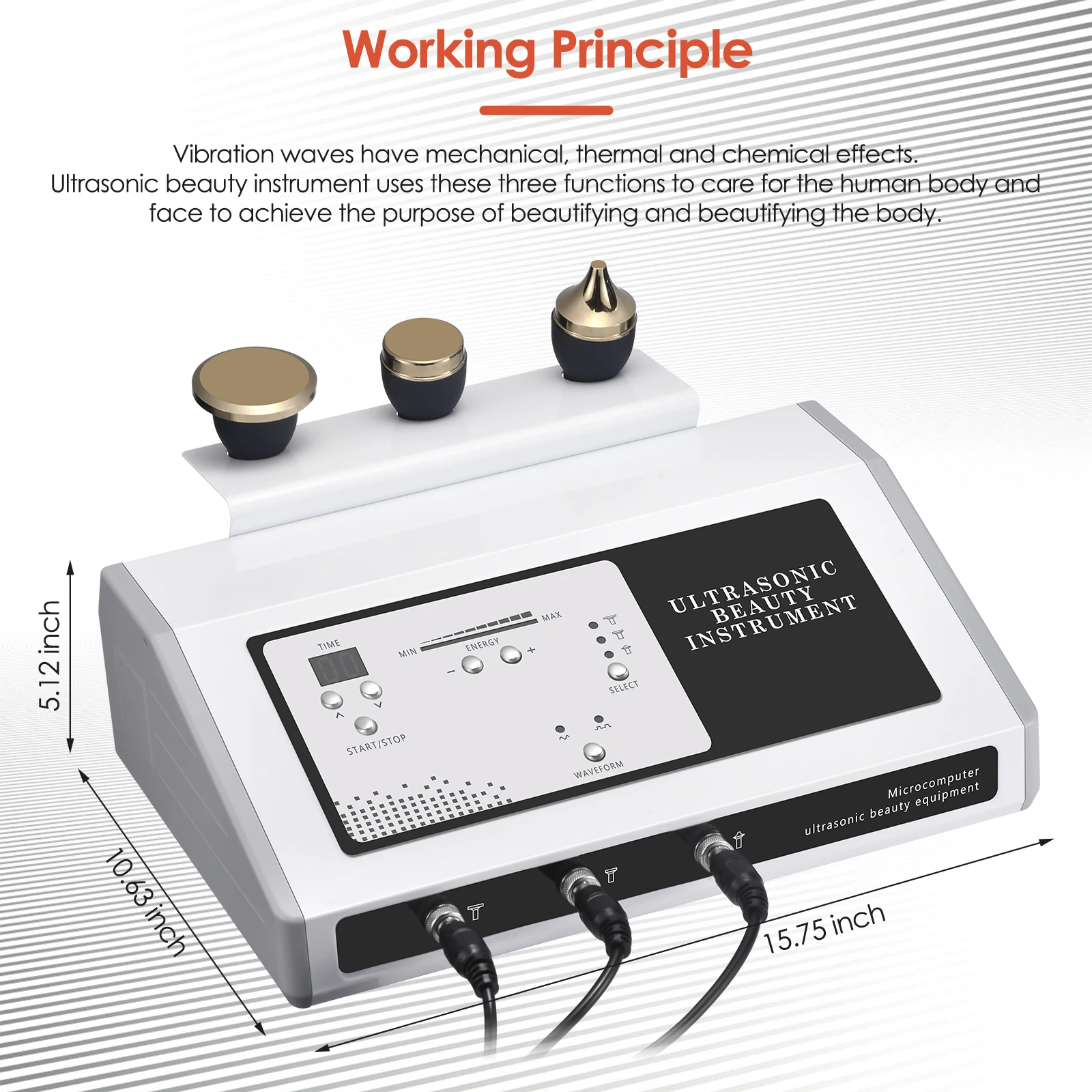 

AUPORO 3-In-1 Fat Burning Machine Body Sculpting Massager Beautifying Device For Eye Face Body Fat Slimming Cleansing Skin