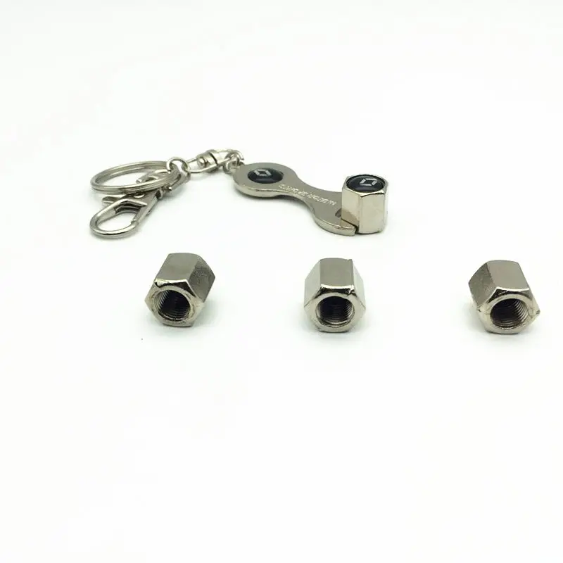 5 шт./партия металлический брелок + вентиль шины колеса Крышки Стволовых чехол для